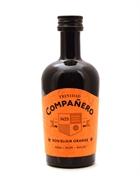 Miniature bottle of Companero Elixir Orange rum liqueur