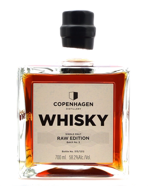 Copenhagen Distillery Batch No. 3 Raw Edition 2023 Danish Single Malt Whisky 50 cl 58,2% 58,2%.