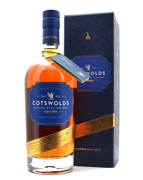 Cotswolds Founders Choice 2019 Single Malt English Whisky 70 cl 60.4%