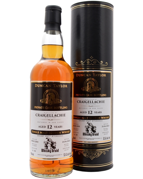 Craigellachie 2011/2023 Duncan Taylor 12 year old Private Cask Bottling Single Speyside Malt Whisky 52,4%