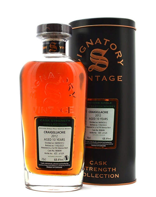 Craigellachie 2012/2023 Signatory Vintage 10 years old Speyside Single Malt Scotch Whisky 70 cl 68.4%