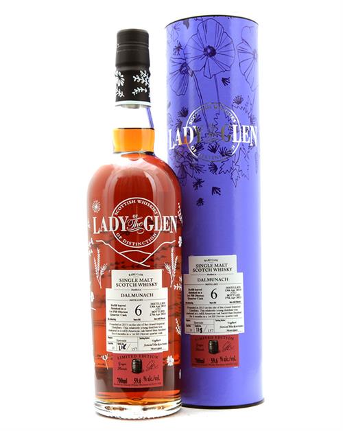 Dalmunach 2015/2021 Lady of the Glen 6 years Single Speyside Malt Whisky 59.6%.