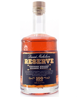David Nicholson Reserve Kentucky Straight Bourbon Whiskey 100 Proof 50%