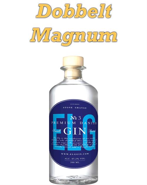 ELG Gin 3 Navy Strength Premium Danish Small Batch Gin Dobbelt Magnum 3 Liter 57,2%