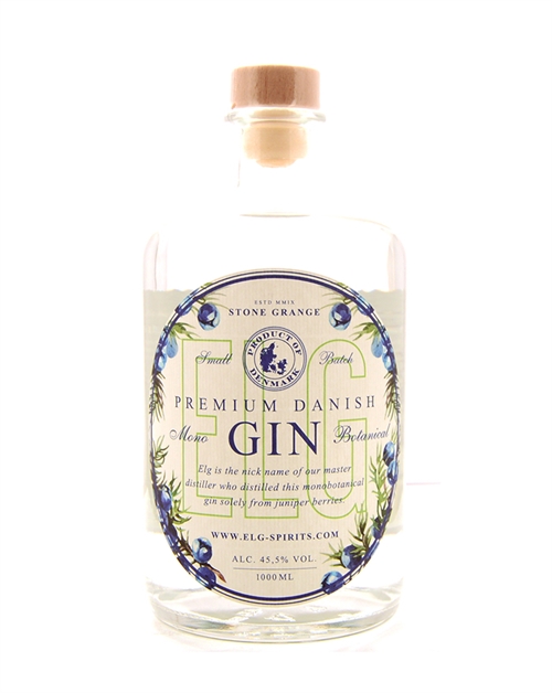 ELG Gin Mono Botanical Premium Danish Small Batch Gin 100 cl 45,5% Mono Premium Danish Small Batch Gin 100 cl