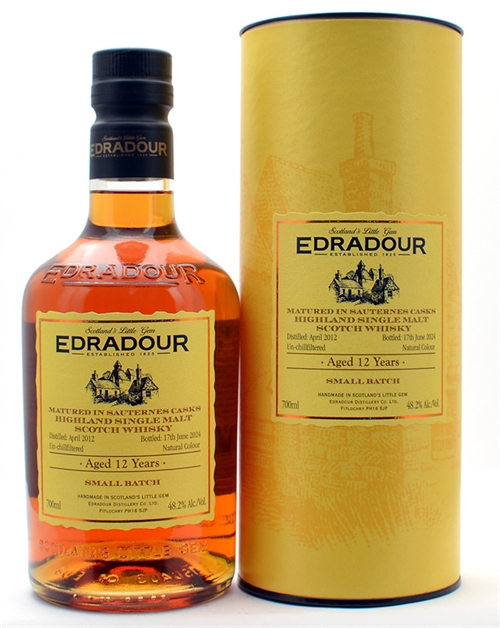 Edradour 2012 Vintage Sauternes Cask 12 year old Small Batch Single Highland Malt Whisky 48,2%