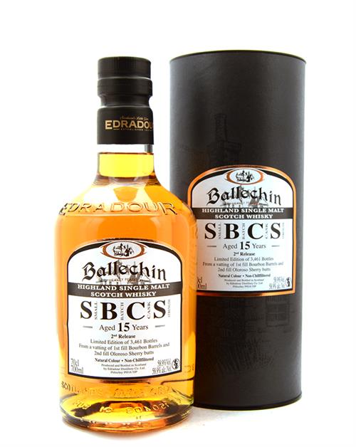 Edradour Ballechin 15 years SBCS 2nd Release Highland Single Highland Malt 58,9%.