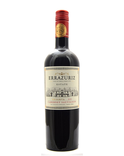 Errazuriz 2020 Reserva Cabernet Sauvignon Chile Red wine 75 cl 13,5% 13,5%.