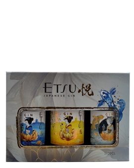 Etsu Gin Gift Box Japanese Gin 3x20 cl 43%/45%