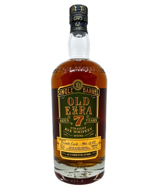 Ezra Brooks 7 Year Mac Y Single Barrel Straight Rye Whiskey 114 Proof USA 70 cl 57%