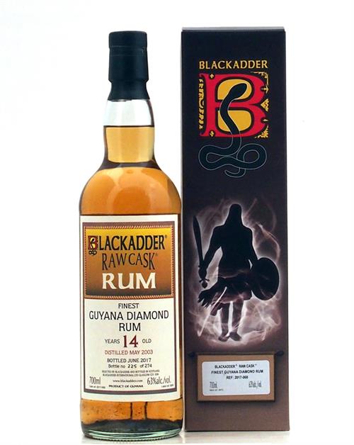 Finest Guyana Diamond Rum 14 years Blackadder Raw Cask 63