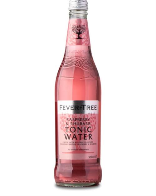 Fever-Tree Raspberry & Rhubarb Tonic Water x 8 pcs - Perfect for Gin and Tonic 50 cl