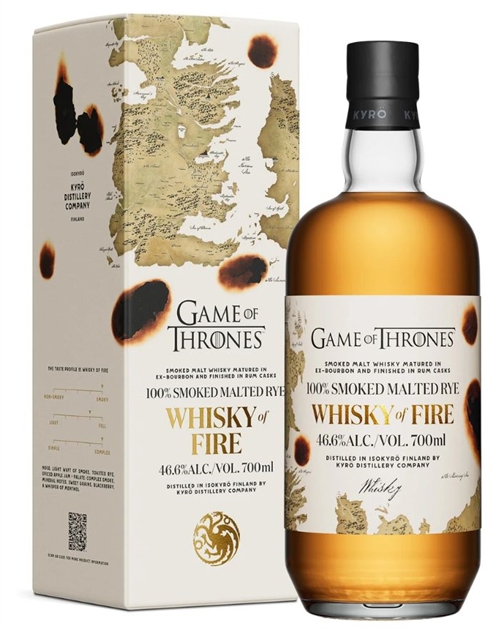 Game of Thrones x Kyro Whisky of Fire Finnish Malt Rye Whisky 70 cl 46,6%