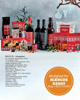 Giftbox The Christmas package with mulled wine as well as wine and craft beer