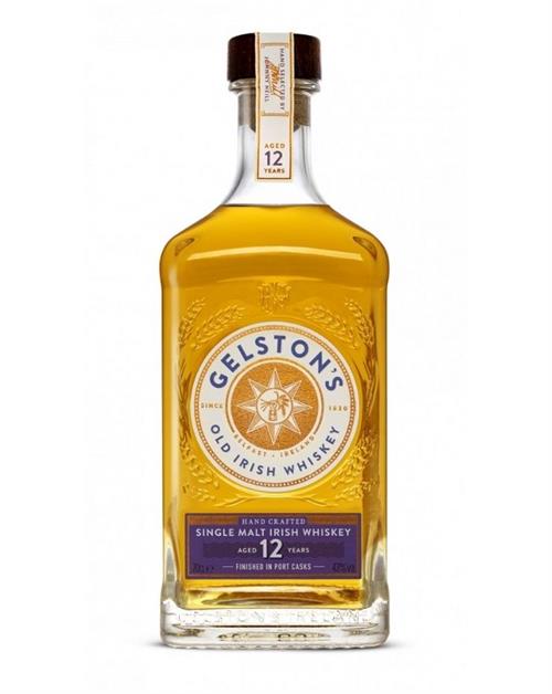Gelstons 12 Year Port Cask Finish Single Malt Irish Whiskey