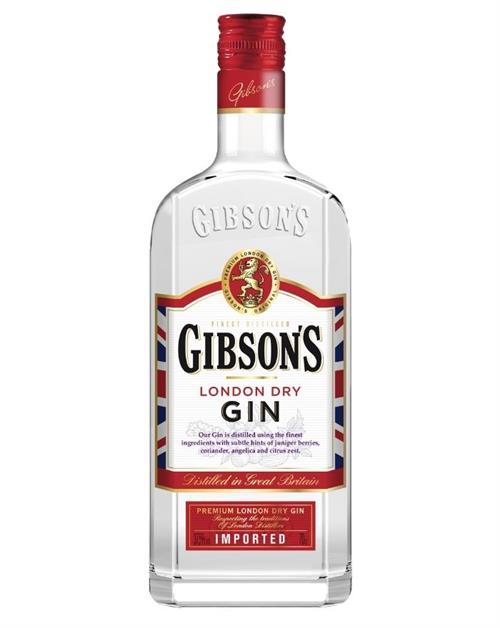 Gibsons London Dry Gin 70 centiliters and 37.5 percent alcohol
