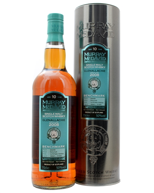 GlenAllachie 2008/2020 Murray McDavid 12 year old 1st fill PX Casks Single Speyside Malt Whisky 50%