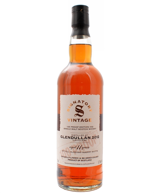 Glendullan 11 Years Old Signatory 100 Proof Edition #32 Speyside Single Malt Scotch Whisky