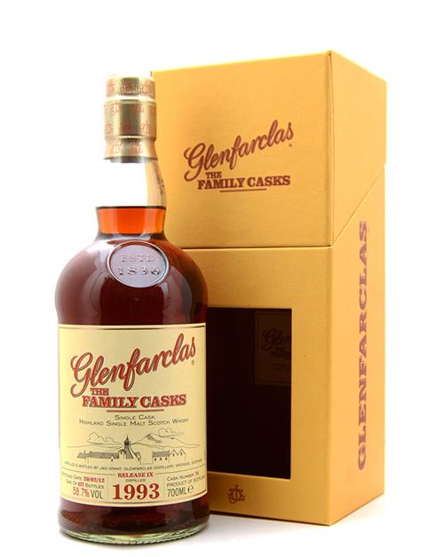 Glenfarclas 1993/2012 The Family Cask 19 years Cask No. 74 Single Speyside Malt Whisky 58.7% Malt Whisky