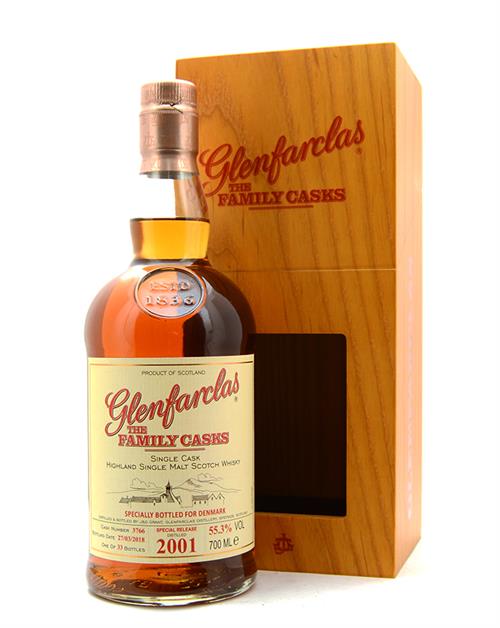 Glenfarclas 2001/2018 The Family Casks 17 years Single Highland Malt Scotch Whisky 55.3% Single Highland Malt Scotch Whisky