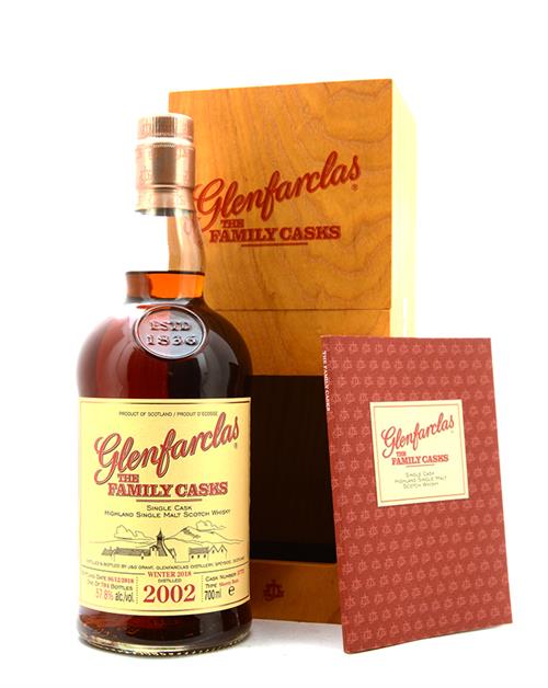 Glenfarclas 2002/2018 The Family Casks 16 years Single Highland Malt Scotch Whisky 57.8%.