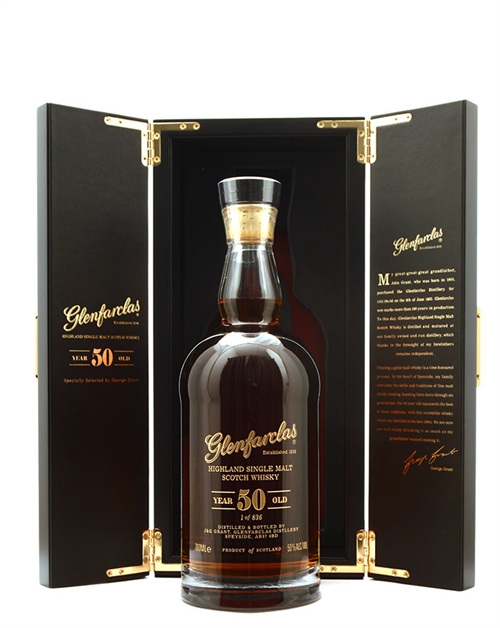 Glenfarclas 50 year old 50th Anniversary Single Speyside Malt Scotch Whisky 50%