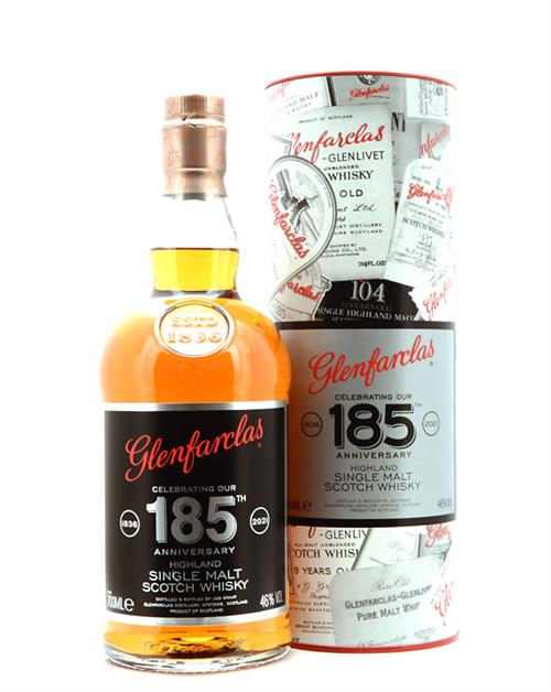 Glenfarclas Celebrating Our 185th Anniversary Highland Single Malt Scotch Whisky 70 cl 46