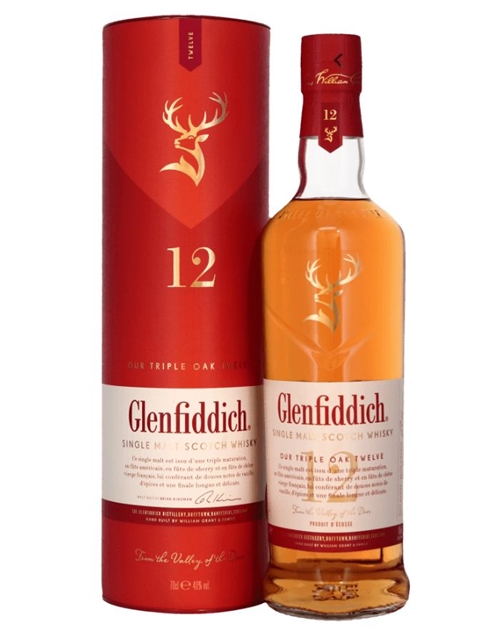 Glenfiddich 12 Year Old Triple Oak Single Speyside Malt Scotch Whisky 40%