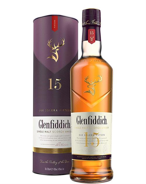 Glenfiddich 15 years old Our Solera Fifteen Single Speyside Malt Whisky 70 cl 40%