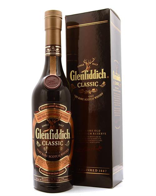 Glenfiddich Classic Pure Malt Single Speyside Malt Scotch Whisky 43