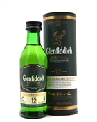 Glenfiddich Miniature 12 years old Our Signature Malt Single Malt Scotch Whisky 5 cl 40%