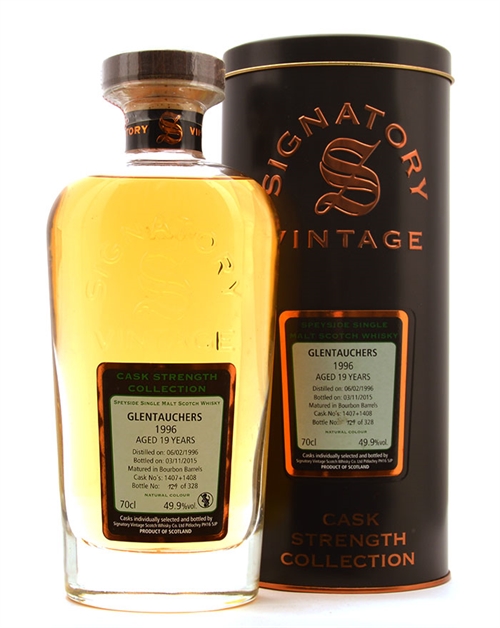 Glentauchers 1996/2015 Signatory Vintage 19 years Single Speyside Malt Scotch Whisky 70 cl 49,9%
