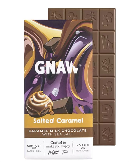 Gnaw Chocolate Salted Caramel and Peanut Butter 80g