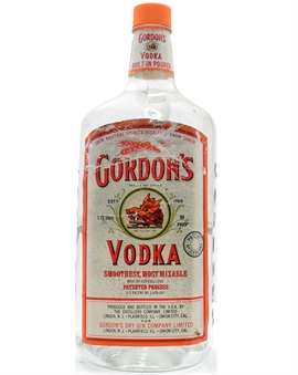 Gordons Vodka 175 CL Vintage Bottle 10 USA 175 cl 40%