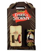 Gosling's Black Seal Dark N Stormy Cocktailpack with 6 Ginger Beer Rum 70 cl 40%