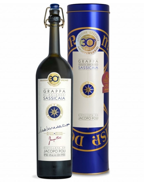 Grappa di Sassicaia Jacopo Poli Edizione Speciale 30° Anniversario 50 cl 40%