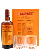 Hampden Estate HLCF Classic Giftbox w. 2 glass Pure Single Jamaica Rum 70 cl 60%