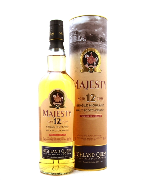 Highland Queen Majesty 12 years Single Highland Malt Scotch Whisky 40%