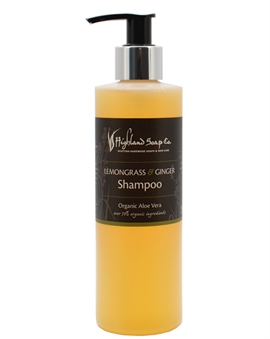 Highland Soap Co Lemongrass & Ginger Organic Aloe Vera Shampoo 250ml