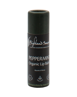 Highland Soap Co Peppermint Organic Lip Balm 12ml