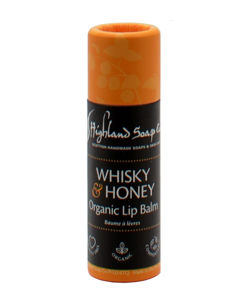 Highland Soap Co Whisky & Honey Organic Lip Balm 12ml