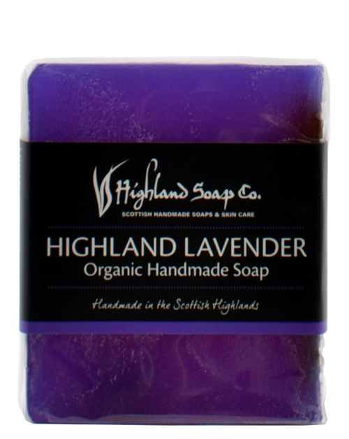 Highland Soap Co Highland Lavender Organic Handmade Soap Bar 150g