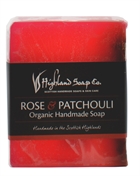 Highland Soap Co Scottish Rose and Patchouli Organic Handmade Soap Bar 150g