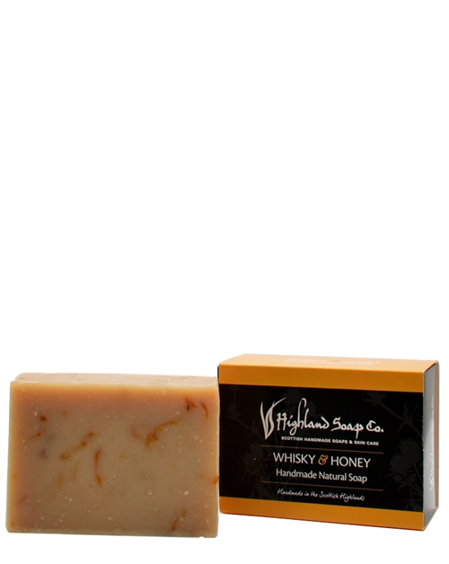 Highland Soap Co Whisky & Honey Handmade Natural Soap Bar 190g