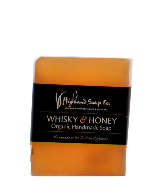 Highland Soap Co Whisky & Honey Organic Handmade Soap Bar 150g