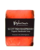 Highland Soap Co Scottish Raspberry Organic Handmade Soap Block 150g