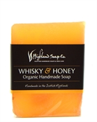 Highland Soap Co Whisky & Honey Organic Handmade Soap Block 150g