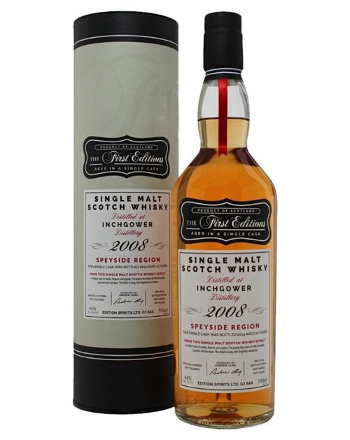 Inchgower 2008 The First Edition 10 year Speyside Single Malt Scotch Whisky 70 cl 46%