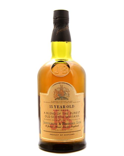 J&B Old Version 15 years Reserve Blended Scotch Whisky 43%.