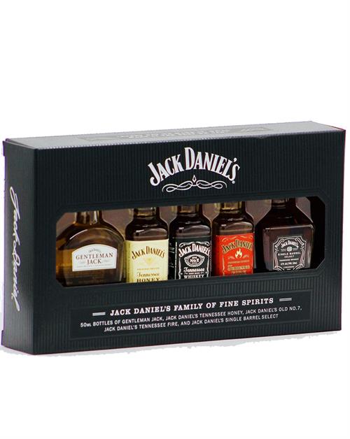 Jack Daniel\'s Family of Fine Spirits Miniature 5x5 cl 35-45% 35-45